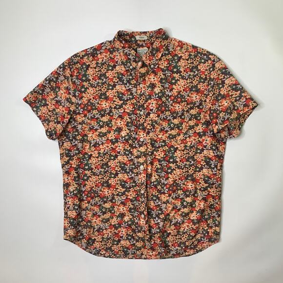 J Crew Shirt Mens M Medium Classic Floral Secret Wash Springfield Stretch Cotton - Picture 2 of 10